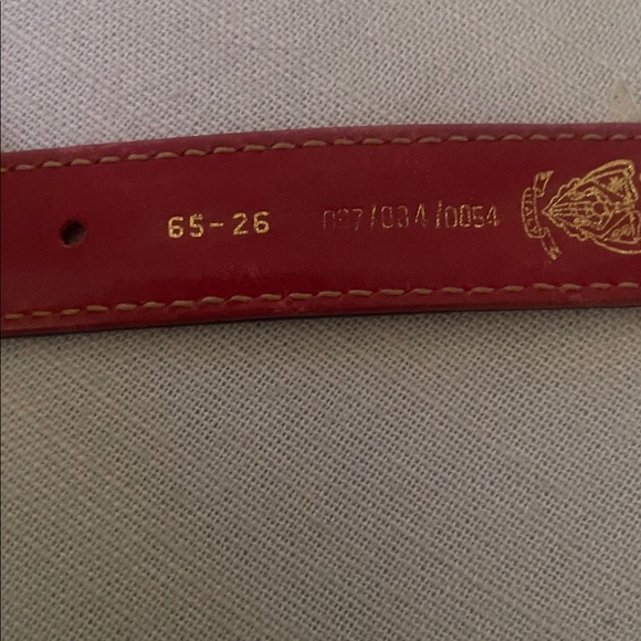 Gucci Tan Leather Belt with Gold GG Buckle - Picture 6 of 6